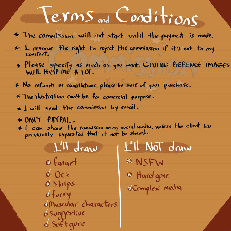 Terms and Conditions